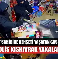 Market sahibine dehşeti yaşatan gaspçıları polis kıskıvrak yakaladı