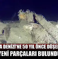 Marmara Denizi'ne 50 yıl önce düşen uçağın yeni parçaları bulundu
