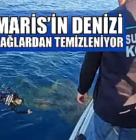 Marmaris'in denizi hayalet ağlardan temizleniyor