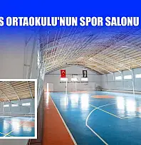 Marmaris Ortaokulu'nun spor salonu yenilendi