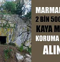 Marmaris'te 2 bin 500 yıllık kaya mezarı koruma altına alındı