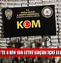 Marmaris'te 4 bin 166 litre kaçak içki ele geçirildi