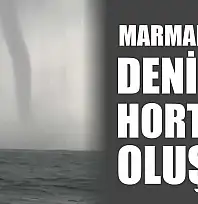 Marmaris'te denizde hortum oluştu