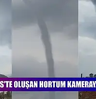 Marmaris'te oluşan hortum kameraya yansıdı