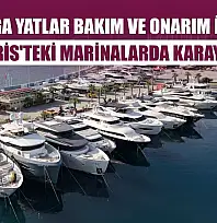 Mega yatlar bakım ve onarım için Marmaris'teki marinalarda karaya alındı
