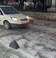 Menteşe'de dolu ve sağanak