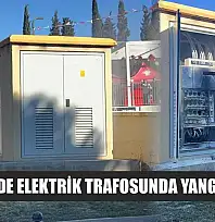 Menteşe'de elektrik trafosunda yangın paniği