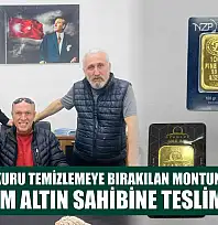 Menteşe'de kuru temizlemeye bırakılan montun cebindeki 200 gram altın sahibine teslim edildi