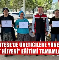 Menteşe'de üreticilere yönelik 'Süt hijyeni' eğitimi tamamlandı
