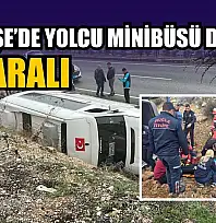 Menteşe'de' yolcu minibüsü devrildi: 13 yaralı