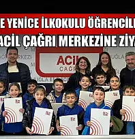 Menteşe Yenice İlkokulu öğrencilerinden 112 Acil Çağrı Merkezine ziyaret