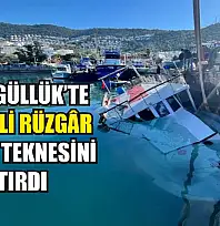 Milas Güllük'te Kuvvetli Rüzgâr Balıkçı Teknesini Batırdı