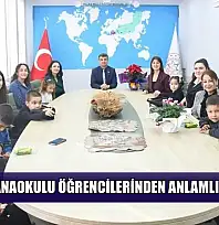 Milas'ta anaokulu öğrencilerinden anlamlı davranış