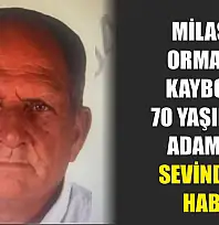 Milas'ta Ormanda Kaybolan 70 Yaşındaki Adamdan Sevindiren Haber