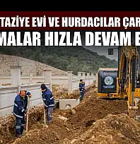 Milas'ta taziye evi ve Hurdacılar Çarşısı'nda çalışmalar hızla devam ediyor