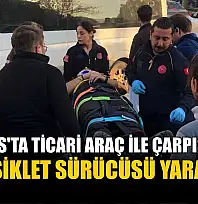 Milas'ta ticari araç ile çarpışan motosiklet sürücüsü yaralandı