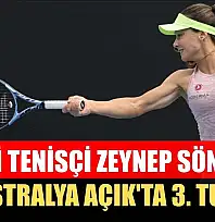 Milli tenisçi Zeynep Sönmez Avustralya Açık'ta 3. turda