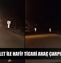 Motosiklet ile hafif ticari araç çarpıştı: 1 ölü