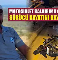Motosiklet kaldırıma çarptı: Sürücü hayatını kaybetti