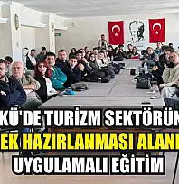 MSKÜ'de turizm sektöründe içecek hazırlanması alanında uygulamalı eğitim