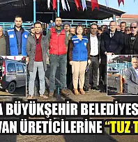 Muğla Büyükşehir Belediyesinden hayvan üreticilerine 'Tuz Taşı'