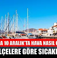 Muğla'da 10 Aralık'ta Hava Nasıl Olacak? İşte İlçelere Göre Sıcaklıklar