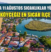 Muğla'da 11 Ağustos Sıcaklıklar Yükseliyor: Köyceğiz En Sıcak İlçe Olacak