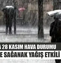 Muğla'da 28 Kasım Hava Durumu: 13 İlçede Sağanak Yağış Etkili Olacak