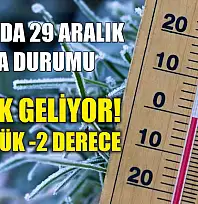 Muğla'da 29 Aralık Hava Durumu: Soğuk Geliyor! En Düşük -2 Derece