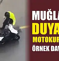 Muğla'da Duyarlı Motokuryeden Örnek Davranış