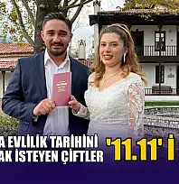 Muğla'da evlilik tarihini özel kılmak isteyen çiftler '11.11' i seçti