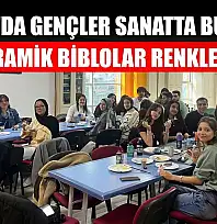 Muğla'da gençler sanatta buluştu, seramik biblolar renklendi