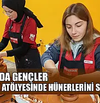 Muğla'da gençler seramik atölyesinde hünerlerini sergiledi