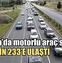 Muğla'da motorlu araç sayısı 768 bin 233'e ulaştı