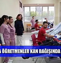 Muğla'da Öğretmenler kan bağışında bulundu