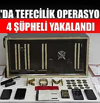 Muğla'da tefecilik operasyonunda 4 şüpheli yakalandı
