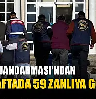 Muğla Jandarması'ndan bir haftada 59 zanlıya gözaltı