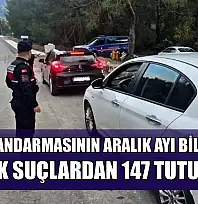 Muğla Jandarmasının Aralık ayı bilançosu: Değişik suçlardan 147 tutuklama