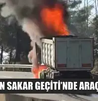 Muğla'nın Sakar Geçiti'nde araç yangını