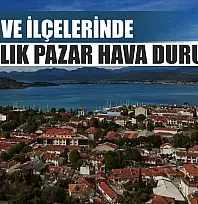Muğla ve İlçelerinde 28 Aralık Pazar Hava Durumu