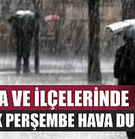 Muğla ve İlçelerinde 8 Ocak Perşembe Hava Durumu