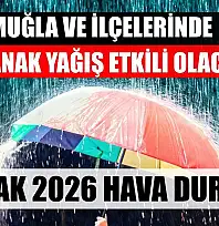 Muğla ve İlçelerinde Sağanak Yağış Etkili Olacak! 6 Ocak 2026 Hava Durumu