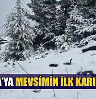 Muğla'ya mevsimin ilk karı yağdı