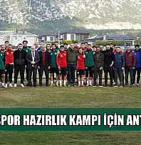 Muğlaspor hazırlık kampı için Antalya'da