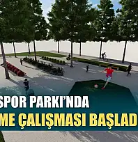 Muğlaspor Parkı'nda yenileme çalışması başladı