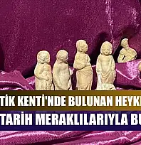 Myra Antik Kenti'nde bulunan heykelcikler ilk kez tarih meraklılarıyla buluştu