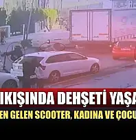 Okul çıkışında dehşeti yaşadılar: Ters yönden gelen scooter, kadına ve çocuğa çarptı