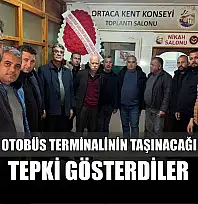 Ortaca'da otobüs terminalinin taşınacağı iddiasına tepki gösterdiler