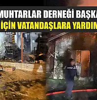 Ortaca Muhtarlar Derneği Başkanı'ndan yanan ev için vatandaşlara yardım çağrısı