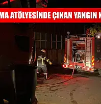 Oto boyama atölyesinde çıkan yangın korkuttu